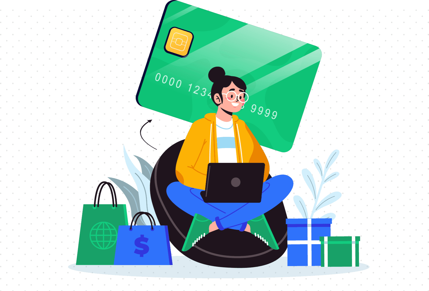 women with credit card
